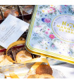 Biscuits sablés assortiment nature, pépites de caramel, de citron et tout chocolat - coffret métal "Bouquet Sauvage" 400g