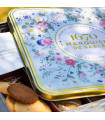 Biscuits sablés assortiment nature, pépites de caramel, de citron et tout chocolat - coffret métal "Bouquet Sauvage" 400g