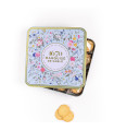 Biscuits sablés assortiment nature, pépites de caramel, de citron et tout chocolat - coffret métal "Bouquet Sauvage" 400g