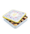 Biscuits sablés assortiment nature, pépites de caramel, de citron et tout chocolat - coffret métal "Bouquet Sauvage" 400g