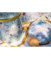 Biscuits sablés assortiment nature et tout chocolat - seau métal "bouquet sauvage" 250g