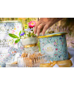 Biscuits sablés assortiment nature et tout chocolat - seau métal "bouquet sauvage" 250g