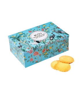 Biscuits sablés assortiment sablés nature, tout chocolat et pépites de citron - boite métal "Invitation au voyage" 300g