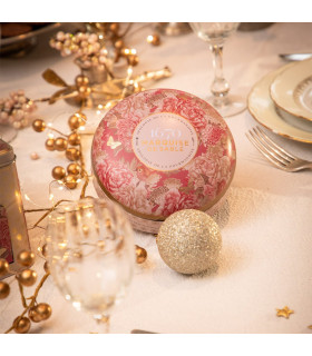 Biscuits sablés pépites d'abricot  - boite métal ronde "Écrin trésor" 175 g
