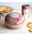 Biscuits sablés pépites d'abricot  - boite métal ronde "Écrin trésor" 175 g