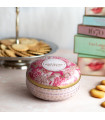 Biscuits sablés pépites d'abricot  - boite métal ronde "Écrin trésor" 175 g