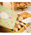 Cookies assortment, caramel chips, chocolate chips, apricot chips and plain butter - "Vegetal enchantment" 400g tin
