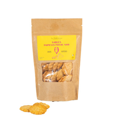 PDO Parmesan and Black Pepper small biscuit - 105g
