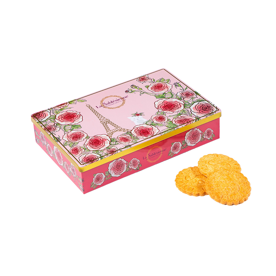 Biscuits sablés nature pur beurre frais - boite métal